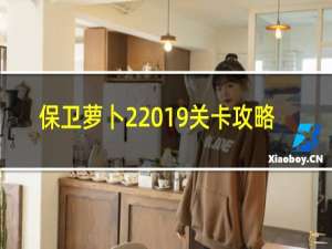 保卫萝卜2 19关卡攻略