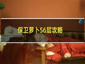 保卫萝卜56层攻略