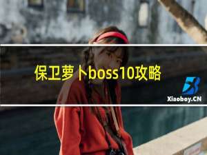 保卫萝卜boss10攻略