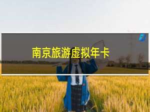 南京旅游虚拟年卡