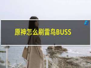 原神怎么刷雷鸟BUSS