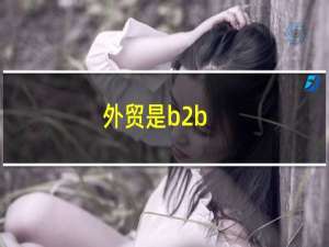 外贸是b2b