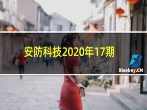 安防科技2020年17期