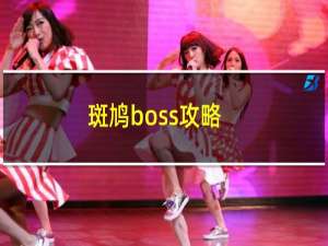 斑鸠boss攻略