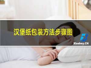 汉堡纸包装方法步骤图