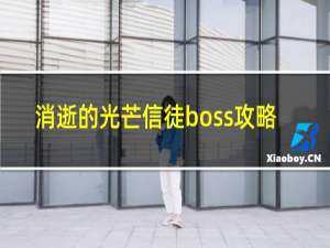 消逝的光芒信徒boss攻略