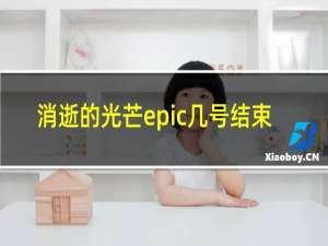 消逝的光芒epic几号结束