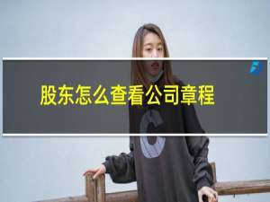 股东怎么查看公司章程