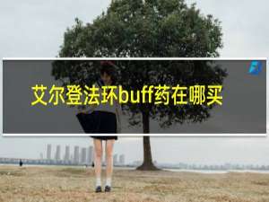 艾尔登法环buff药在哪买