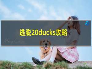 逃脱 ducks攻略