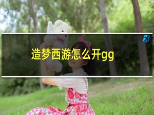 造梦西游怎么开gg