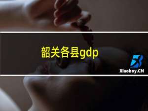 韶关各县gdp