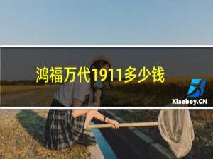 鸿福万代1911多少钱