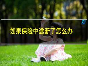 如果保险中途断了怎么办