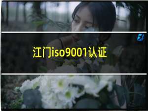 江门iso9001认证