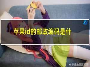 苹果id的邮政编码是什么意思