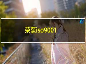 荣获iso9001