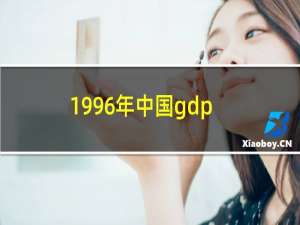 1996年中国gdp