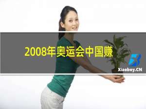 2008年奥运会中国赚多少
