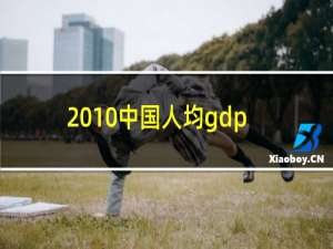 2010中国人均gdp