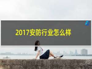 2017安防行业怎么样