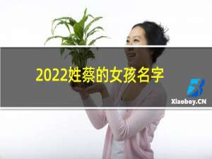 2022姓蔡的女孩名字