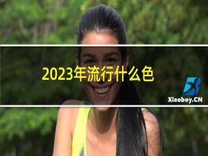 2023年流行什么色