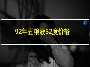 92年五粮液52度价格