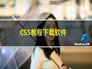 CSS教程下载软件