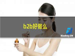 b2b好做么