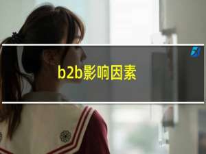 b2b影响因素