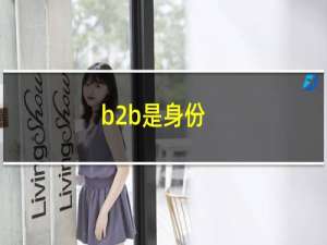 b2b是身份