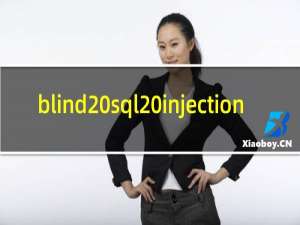 blind sql injection