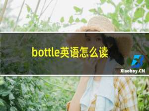 bottle英语怎么读