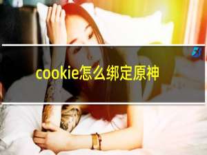 cookie怎么绑定原神