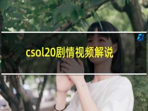 csol 剧情视频解说