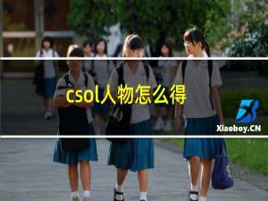 csol人物怎么得