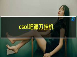 csol吧镰刀挂机