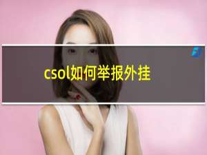 csol如何举报外挂