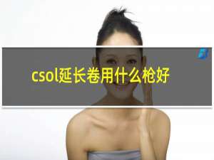 csol延长卷用什么枪好