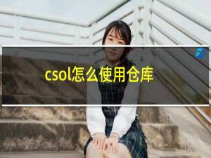 csol怎么使用仓库