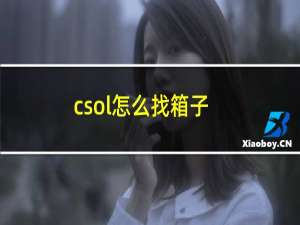 csol怎么找箱子