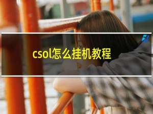 csol怎么挂机教程