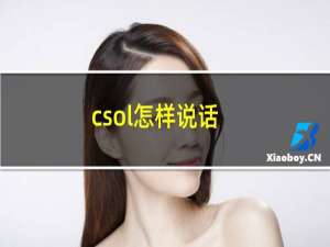 csol怎样说话