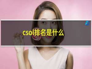 csol排名是什么