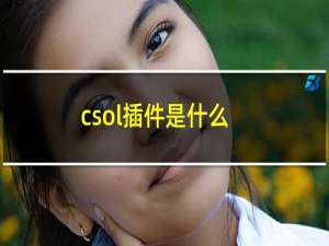 csol插件是什么
