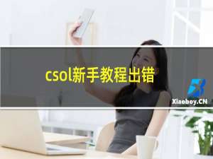 csol新手教程出错