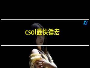 csol最快锤宏