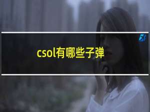 csol有哪些子弹