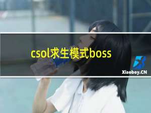 csol求生模式boss